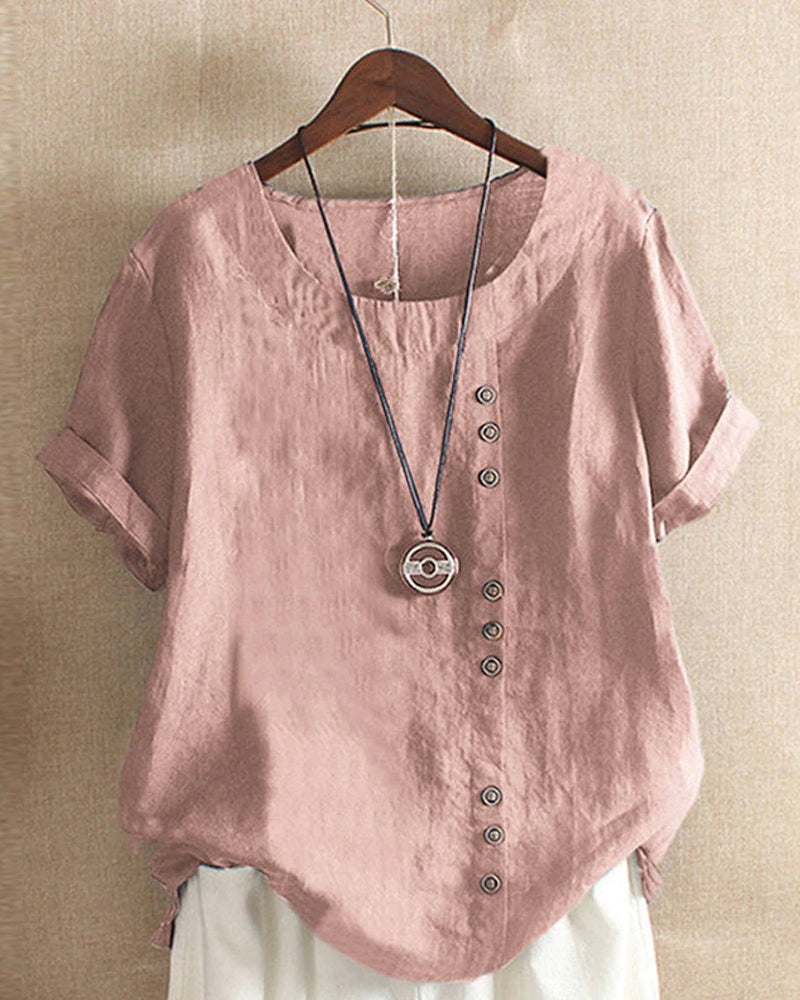 LINDA | BLUSA A MANICHE CORTE DA DONNA