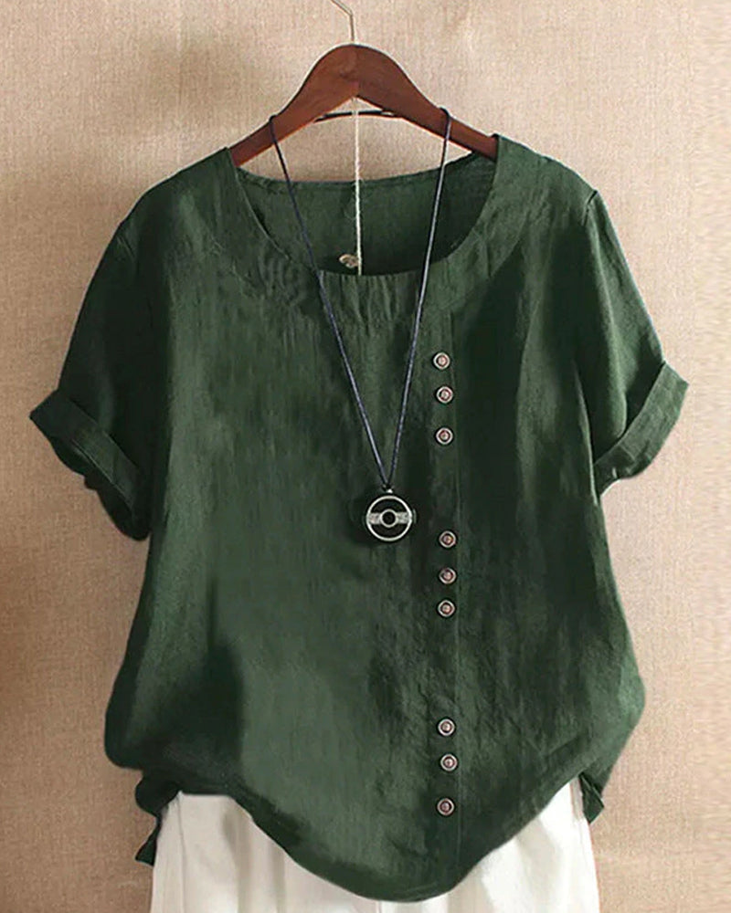 LINDA | BLUSA A MANICHE CORTE DA DONNA