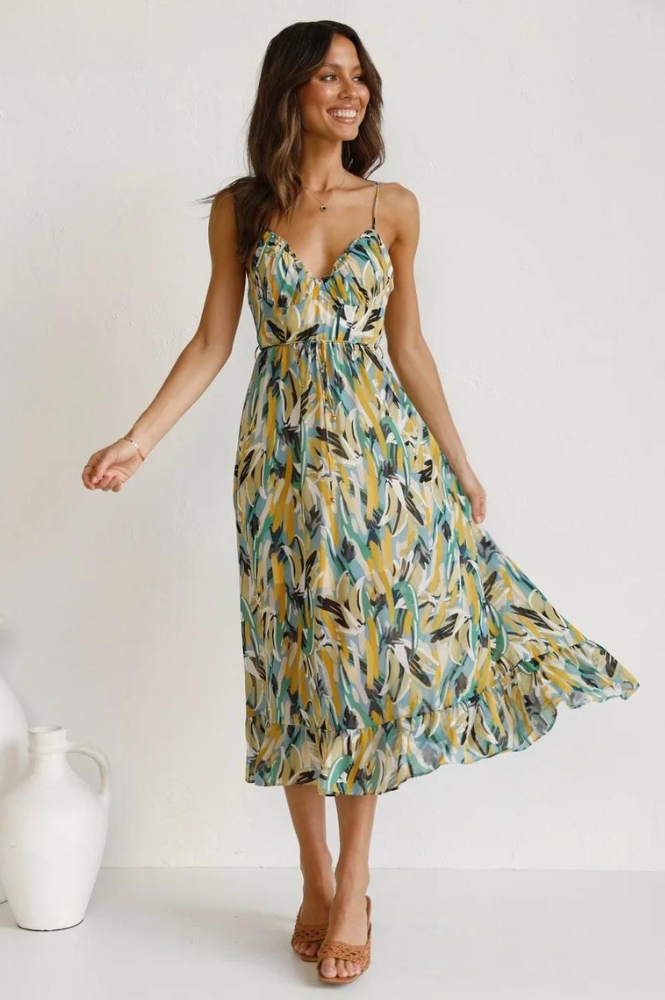 MINA | ABITO ELEGANTE CON COLORI VIVACI