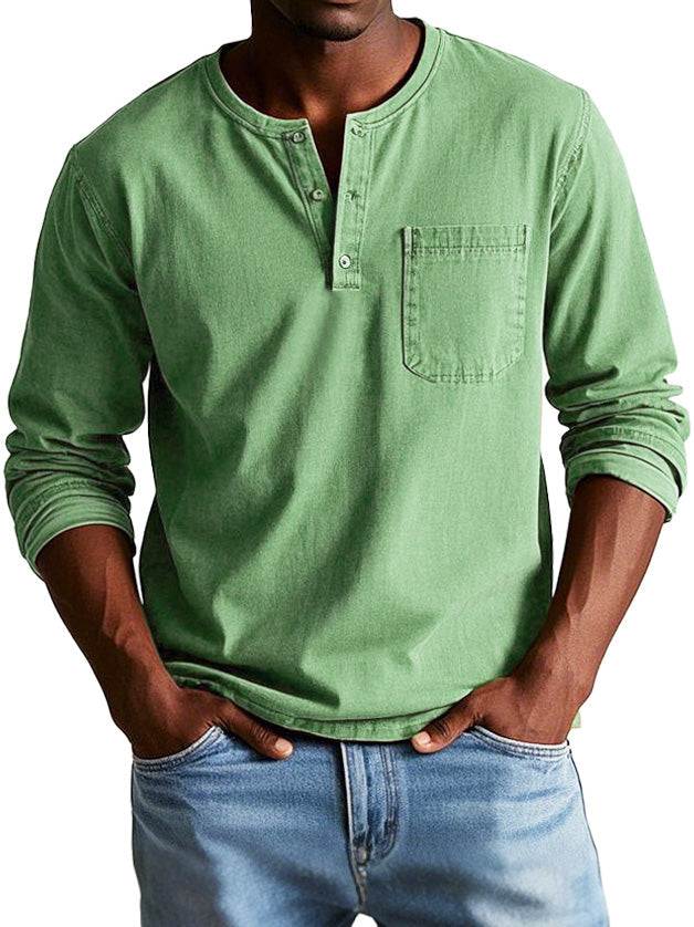 TOMMASO | CAMICIA VINTAGE A MANICHE LUNGHE QUALITA' PREMIUM