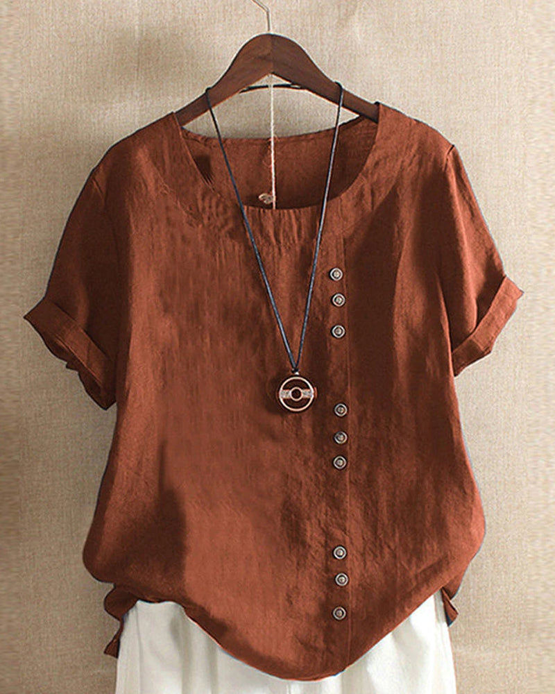 LINDA | BLUSA A MANICHE CORTE DA DONNA