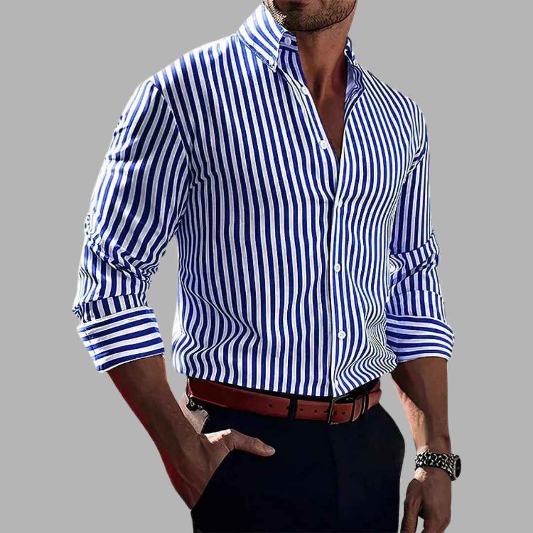 Alderano | Camicia Button-Up a Strisce per Eleganza e Comfort