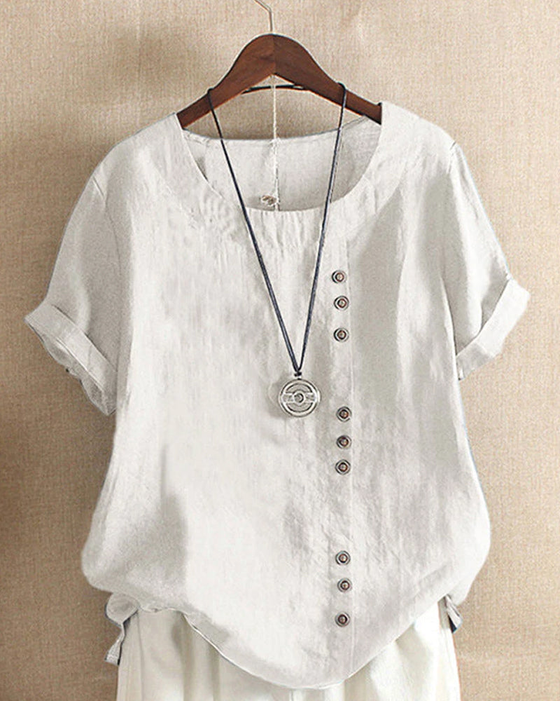 LINDA | BLUSA A MANICHE CORTE DA DONNA