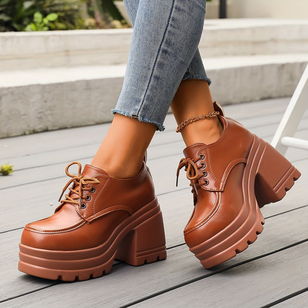 Viviana | Scarpe Oxford con Plateau
