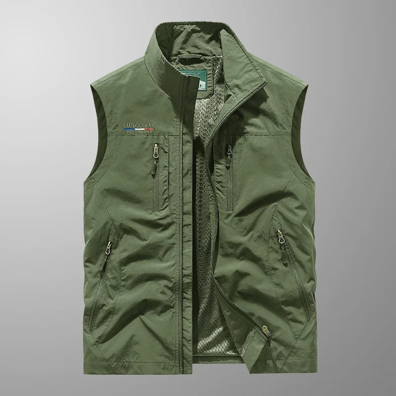 Carlo | Gilet Cargo Traspirante con Diverse Tasche