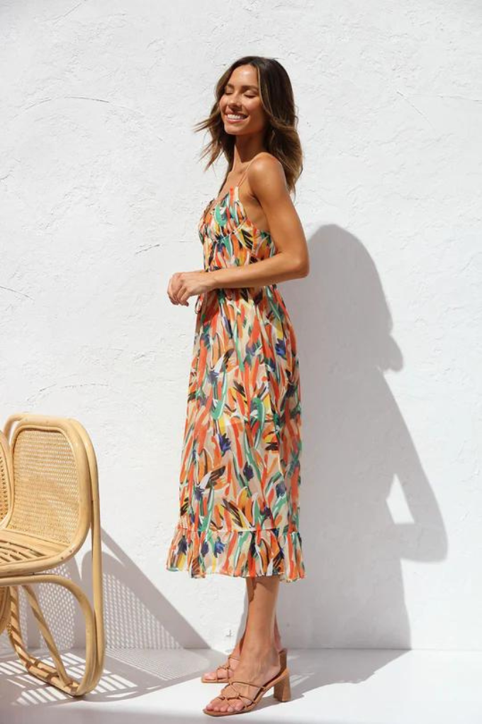 MINA | ABITO ELEGANTE CON COLORI VIVACI