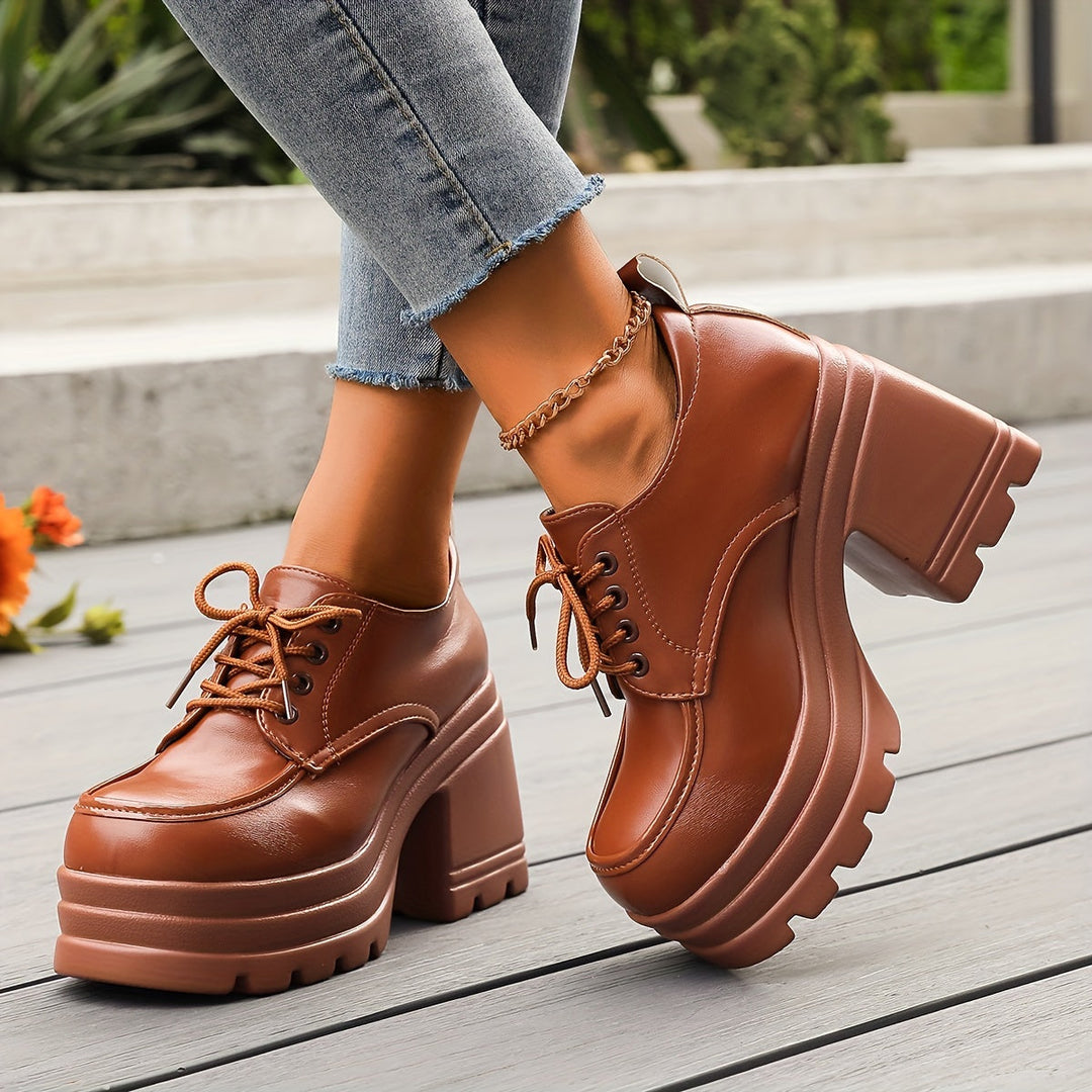 Viviana | Scarpe Oxford con Plateau