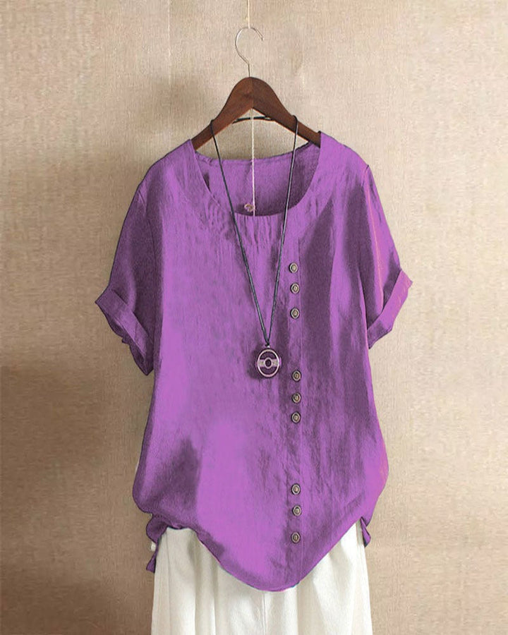 LINDA | BLUSA A MANICHE CORTE DA DONNA