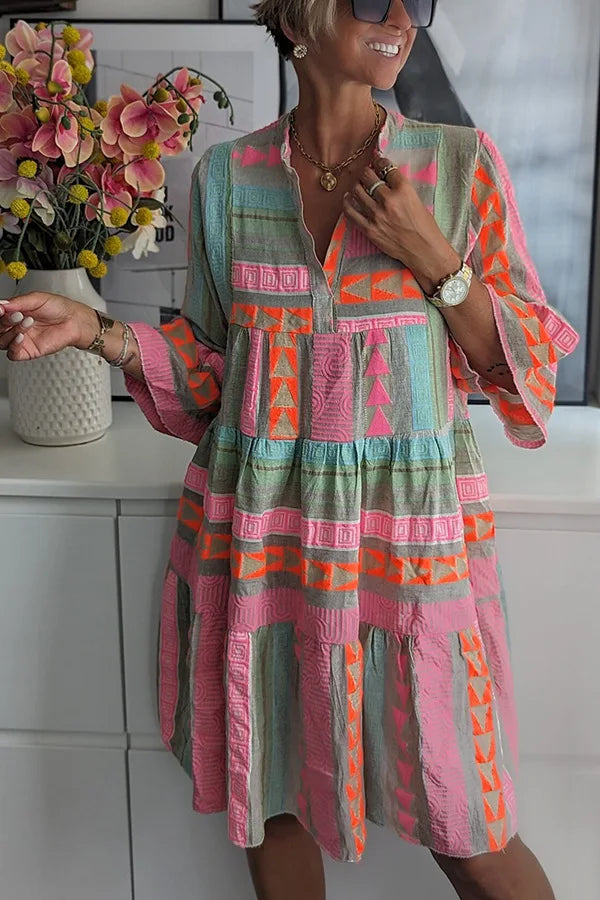 Filippa | Abito Boho a Balze