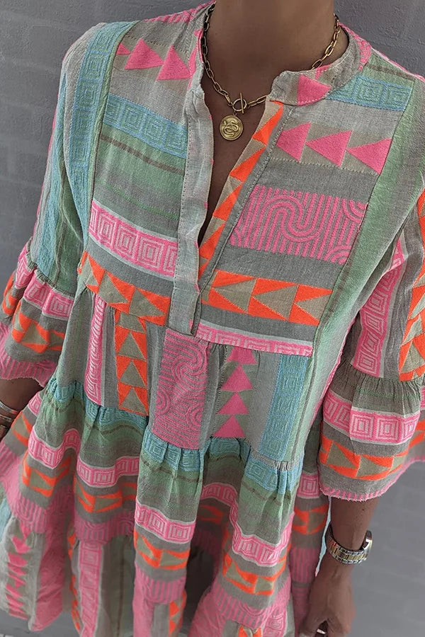 Filippa | Abito Boho a Balze