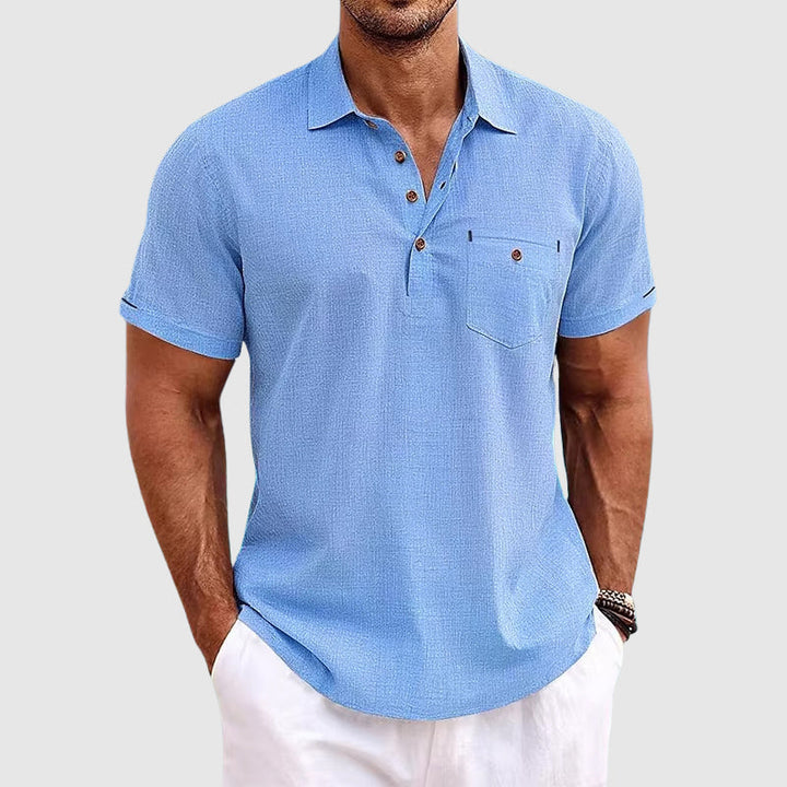 Kevin | Polo in lino artigianale