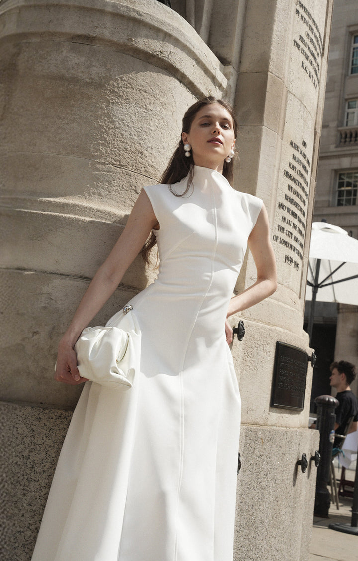 Letizia |  Choker Abito Maxi Senza Maniche