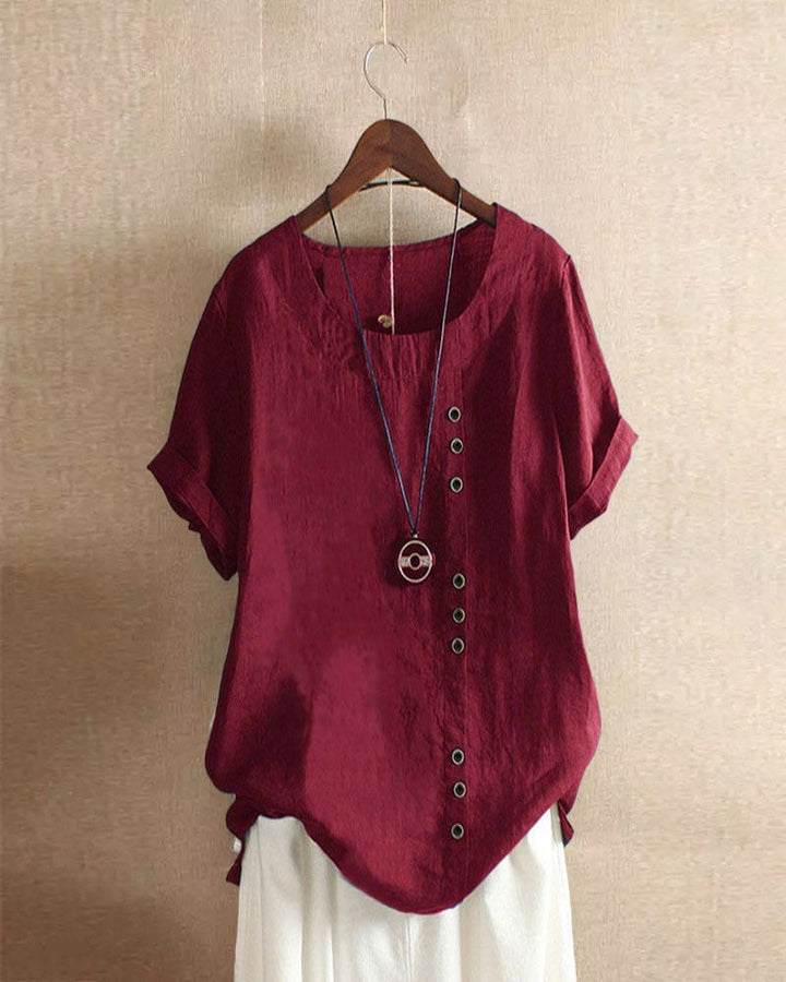 LINDA | BLUSA A MANICHE CORTE DA DONNA