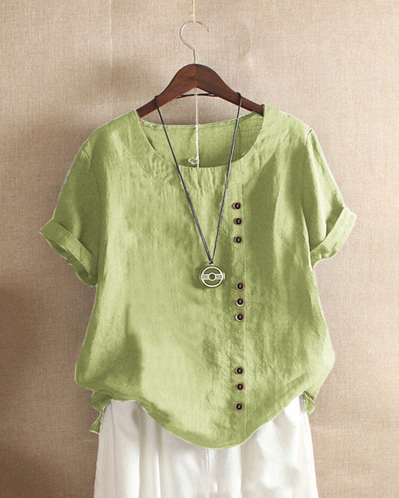 LINDA | BLUSA A MANICHE CORTE DA DONNA