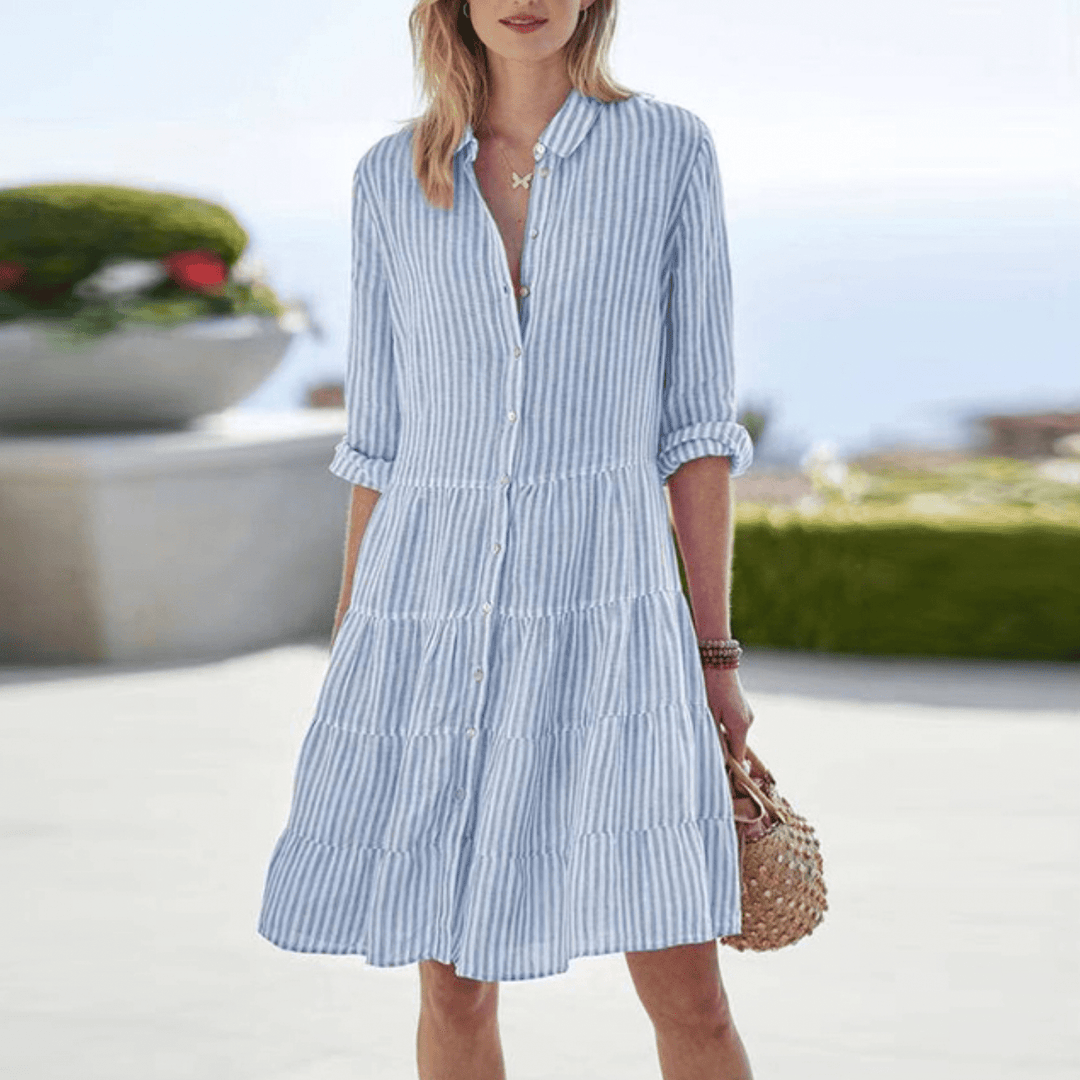 Renata | Vestito a Righe Leggero