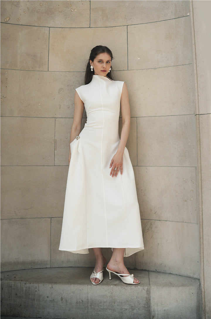 Letizia |  Choker Abito Maxi Senza Maniche